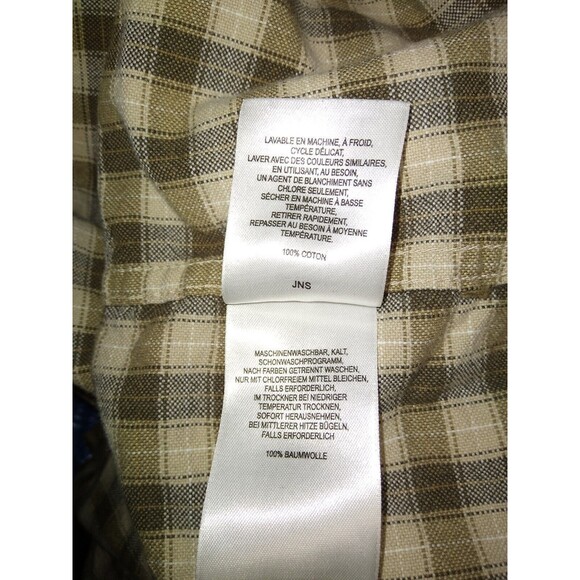 Columbia Mens Sz 3XT Mens Tall Brown  Plaid Flannel Shirt Long Sleeve Button - Picture 8 of 8